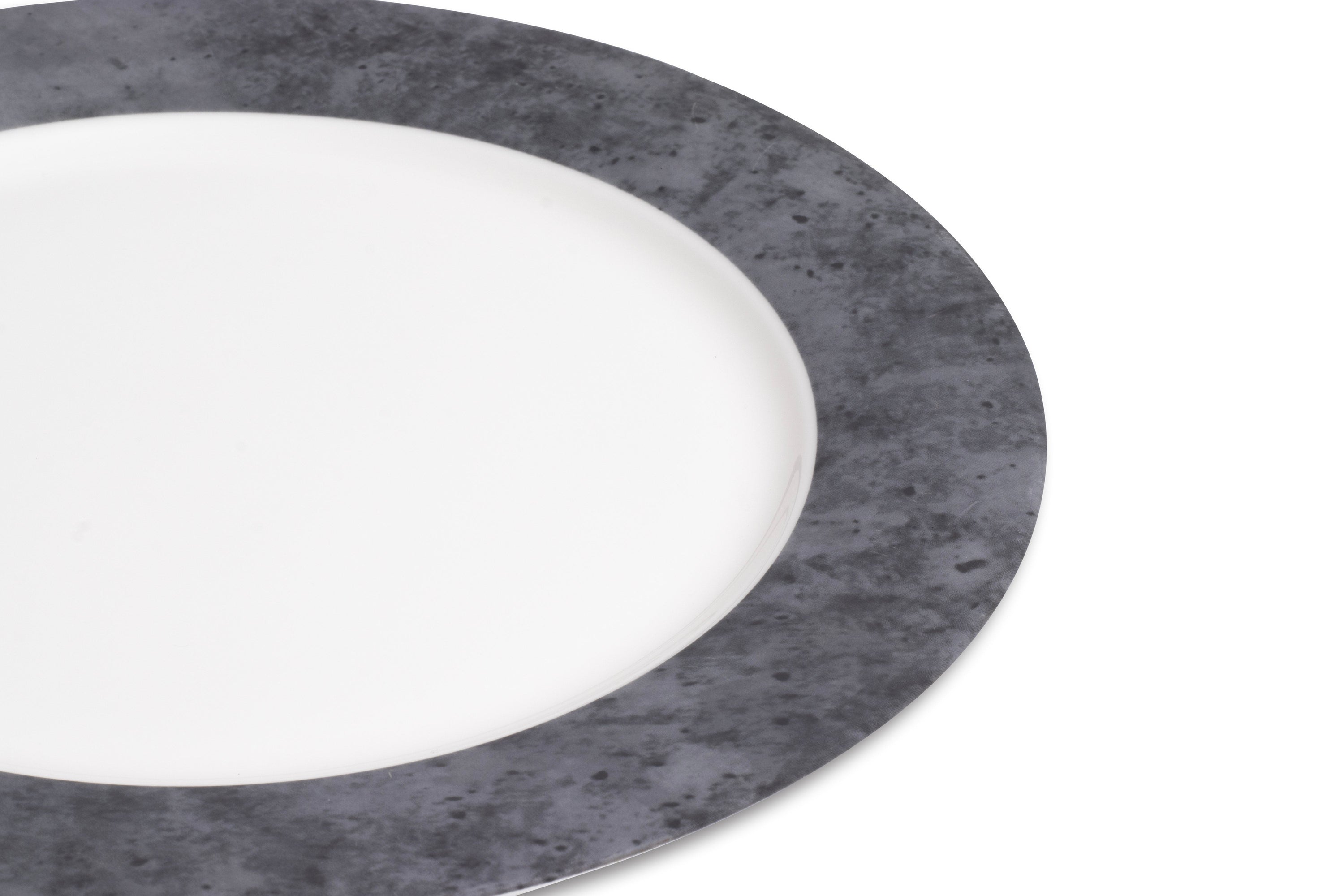 Cement Matte Charger 12"