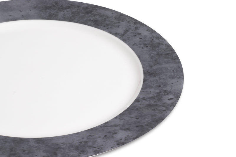Cement Matte Charger 12"