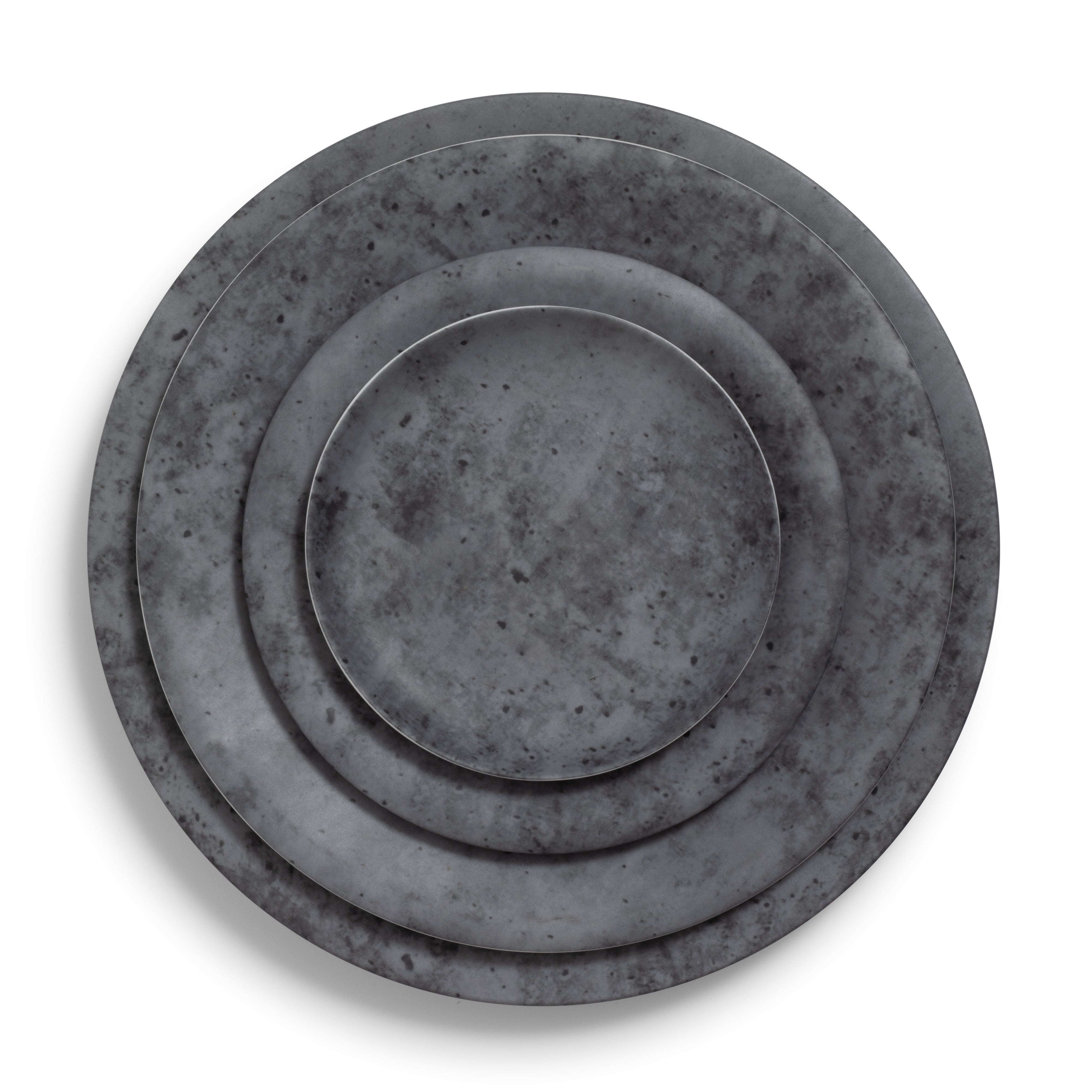 Cement Matte Coupe Salad/Dessert 8"