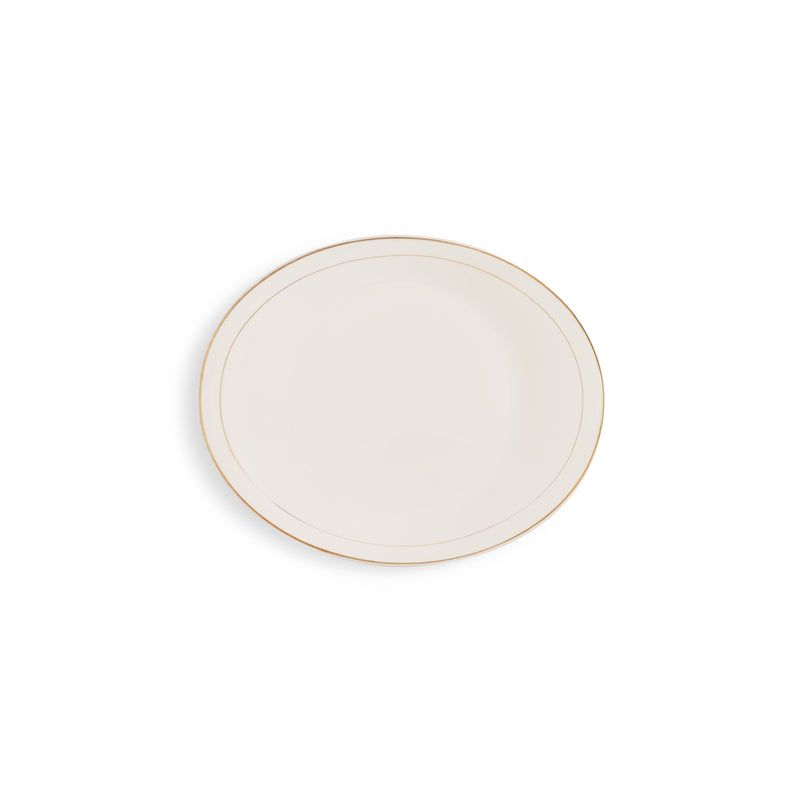 Ceramic Gold Rim Oval Platter