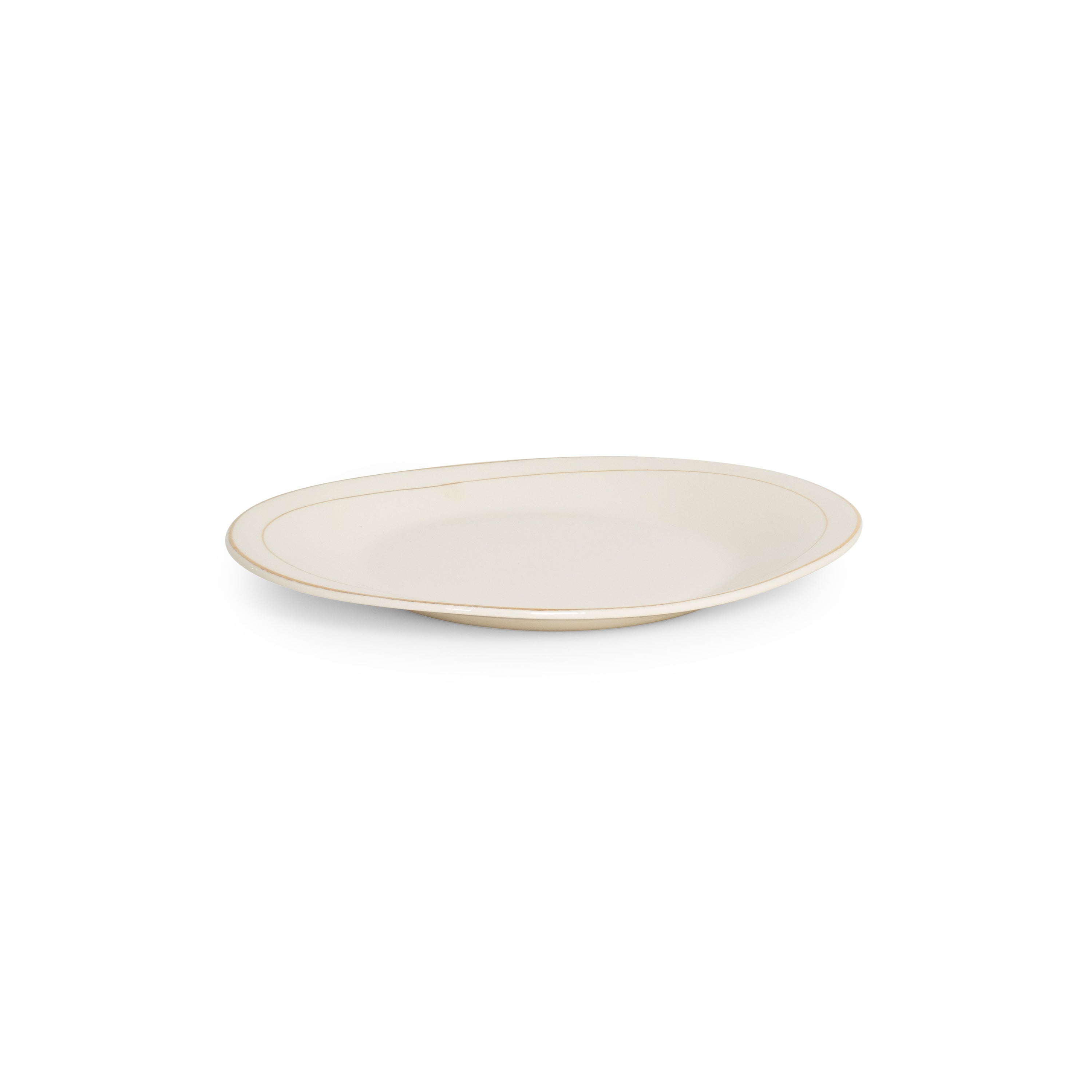 Ceramic Gold Rim Oval Platter