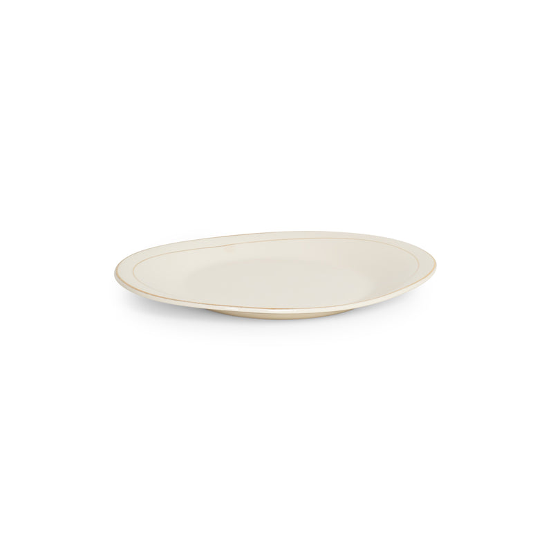 Ceramic Gold Rim Oval Platter