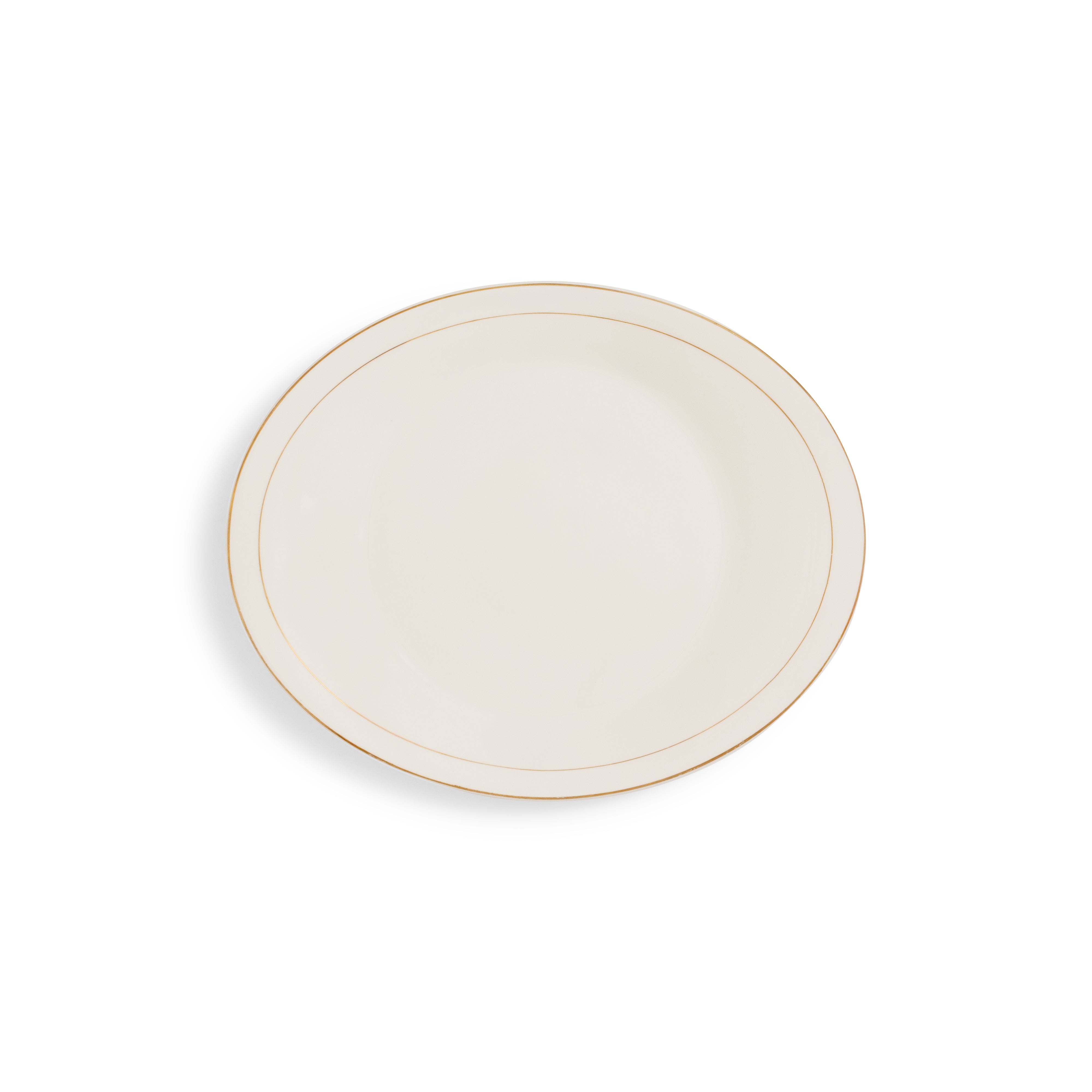 Ceramic Gold Rim Oval Platter