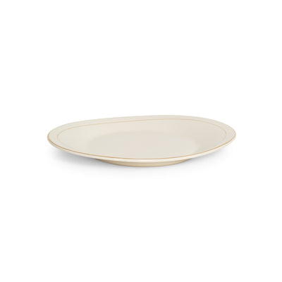 Ceramic Gold Rim Oval Platter