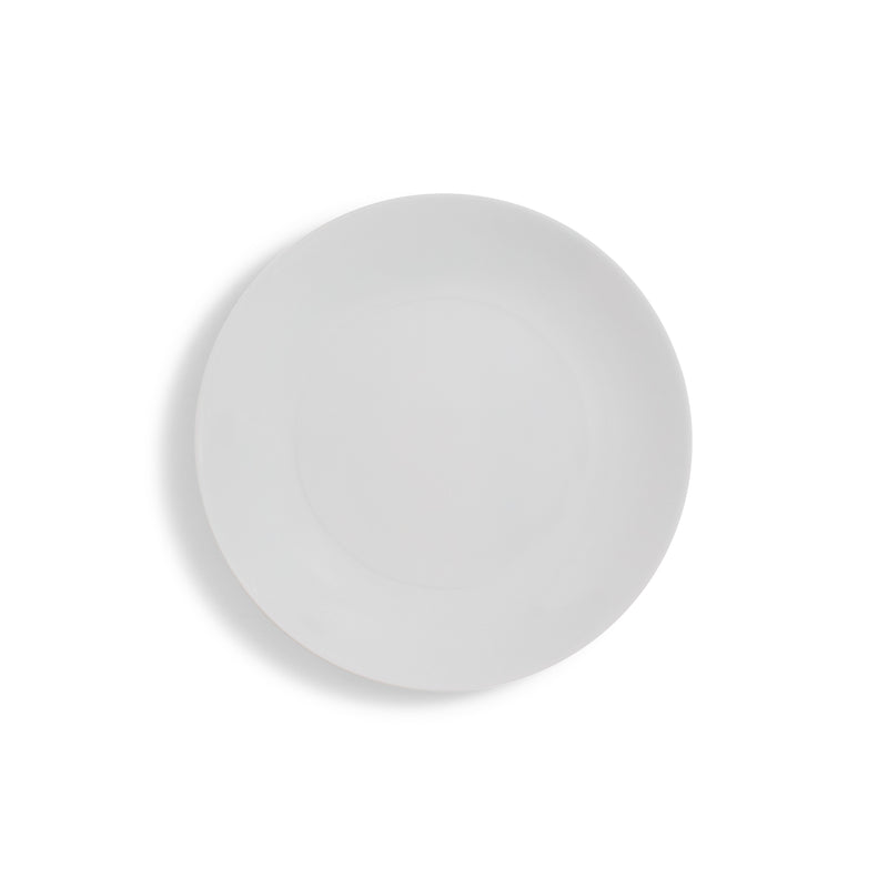 Ceramic White Coupe Round Platter 14"