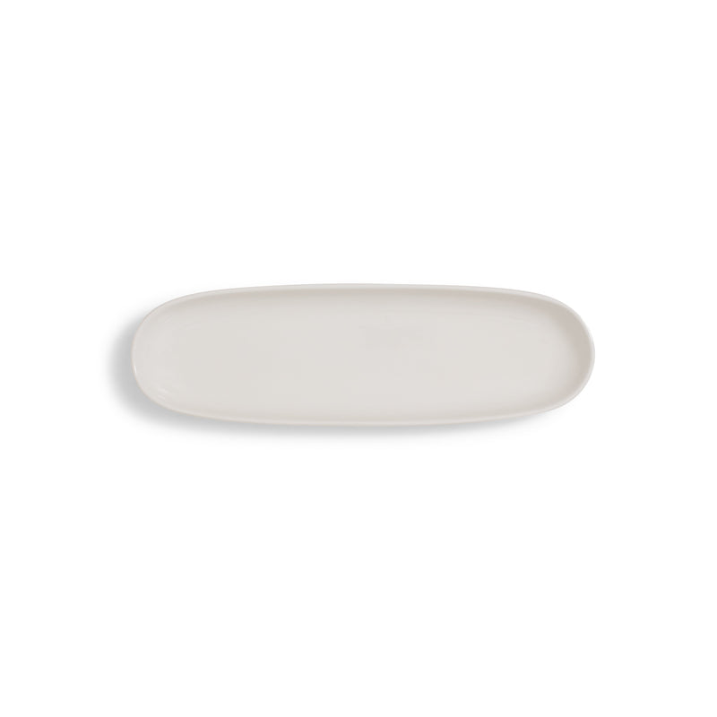 Ceramic White Oval Platter 16" x 5"