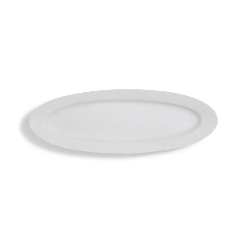 Ceramic White Oval Platter 23" x 8"