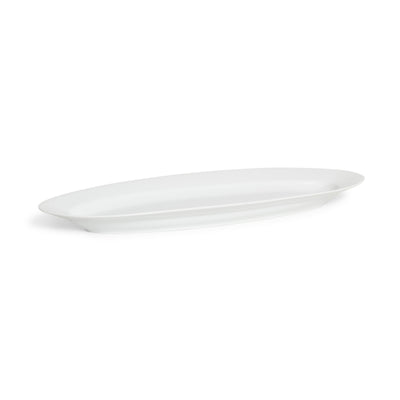 Ceramic White Oval Platter 23" x 8"