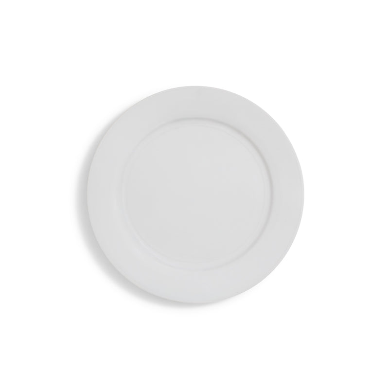 Ceramic White Rim Round Platter