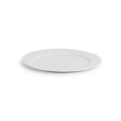 Ceramic White Rim Round Platter