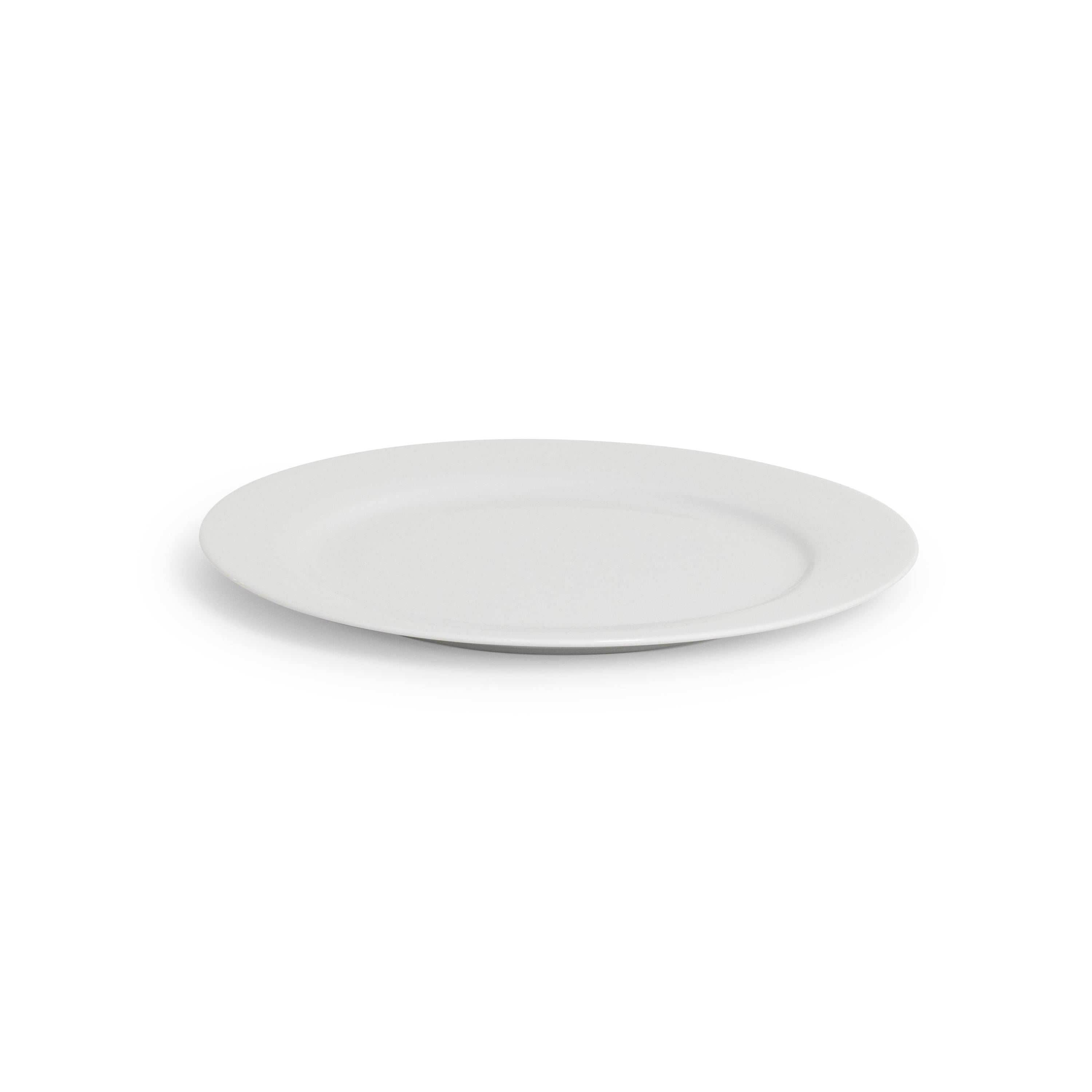 Ceramic White Rim Round Platter