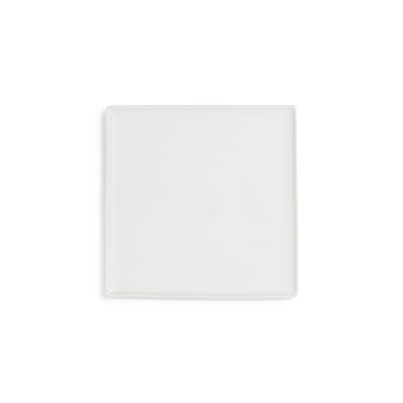 Ceramic White Square Elite Platter 12"