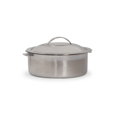 Chafer Pot Brushed Stainless Round