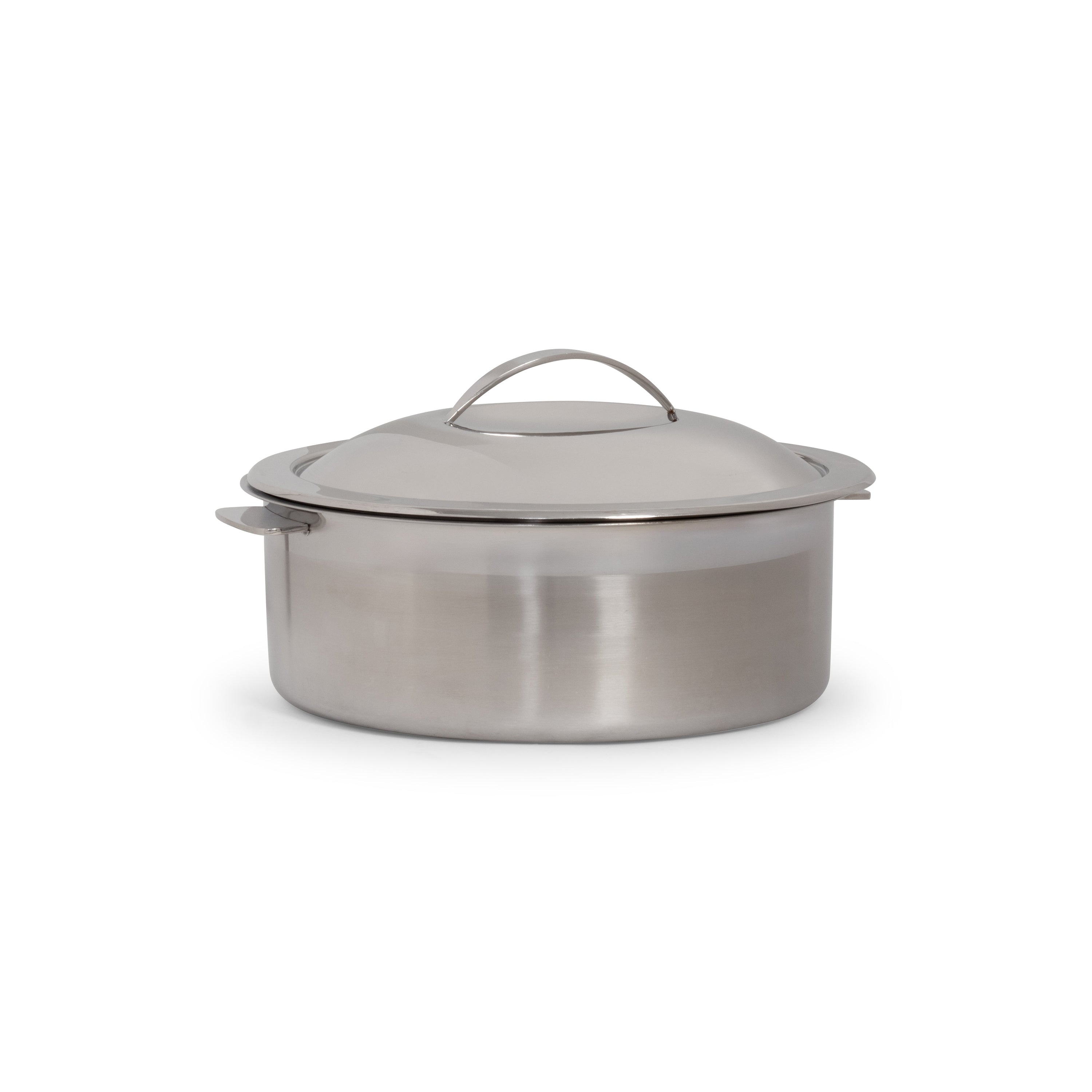 Chafer Pot Brushed Stainless Round