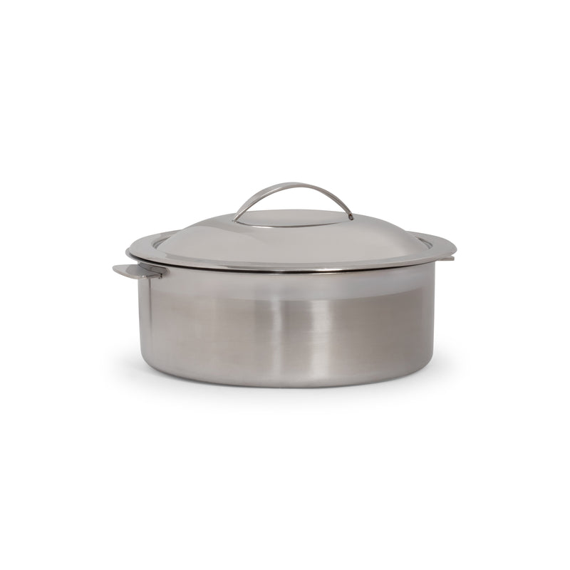 Chafer Pot Brushed Stainless Round