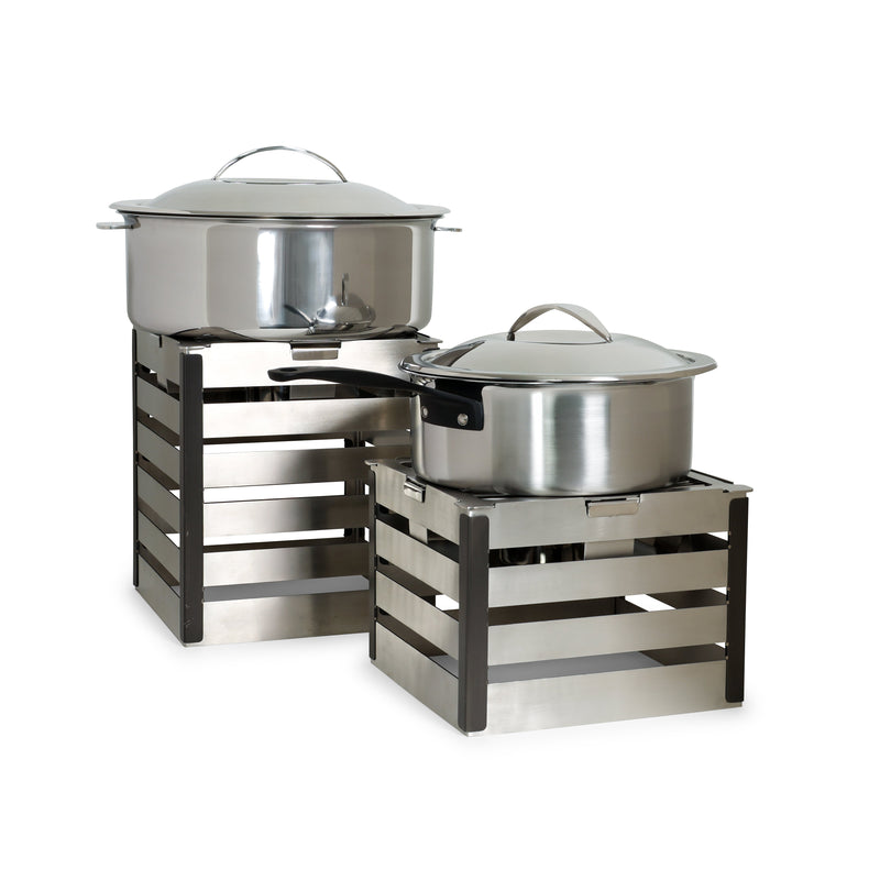 Chafer Pot Polished Stainless Round