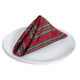 Christmas Plaid Taffeta Napkin