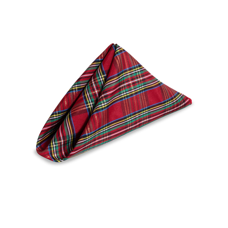 Christmas Plaid Taffeta Napkin