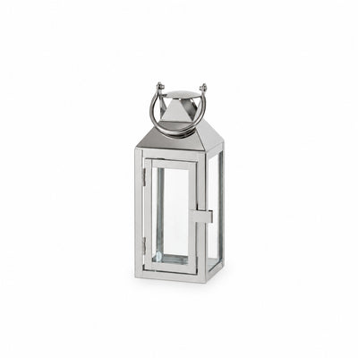 Chrome Square Lantern