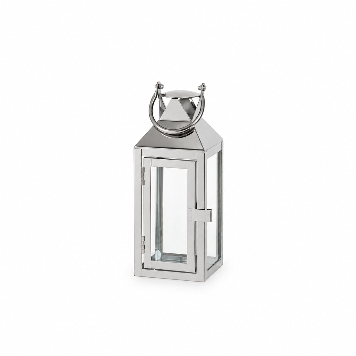 Chrome Square Lantern