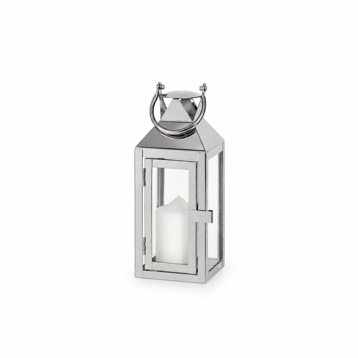 Chrome Square Lantern