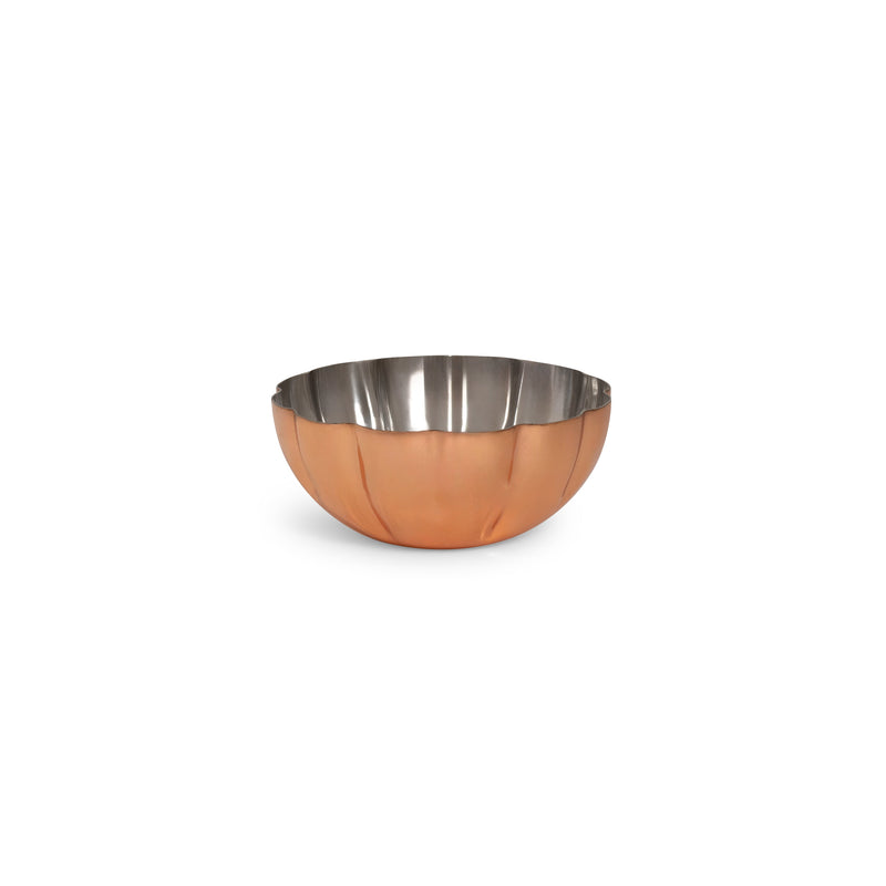 Copper Scalloped Bowl