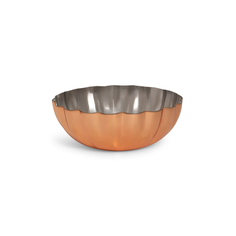 Copper Scalloped Bowl