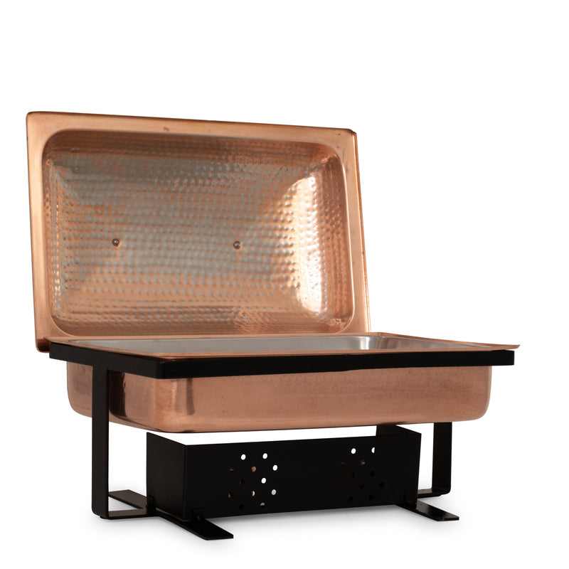 Copper Rectangular Chafer 8qt