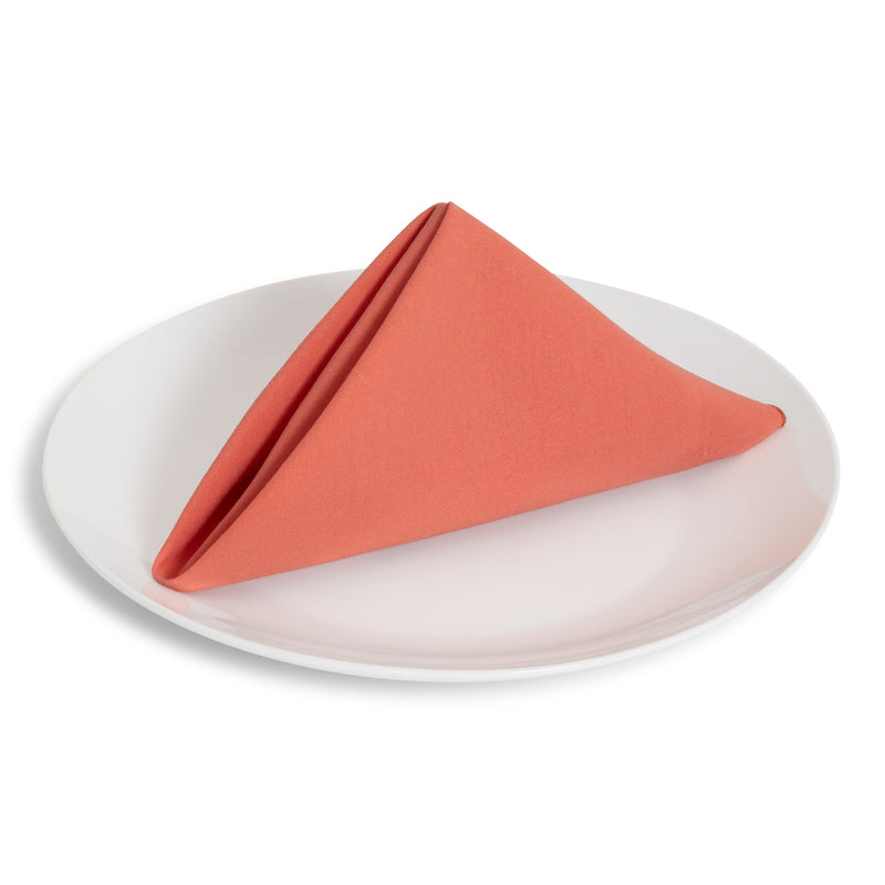 Solid Cotton Nouveau Coral Napkin