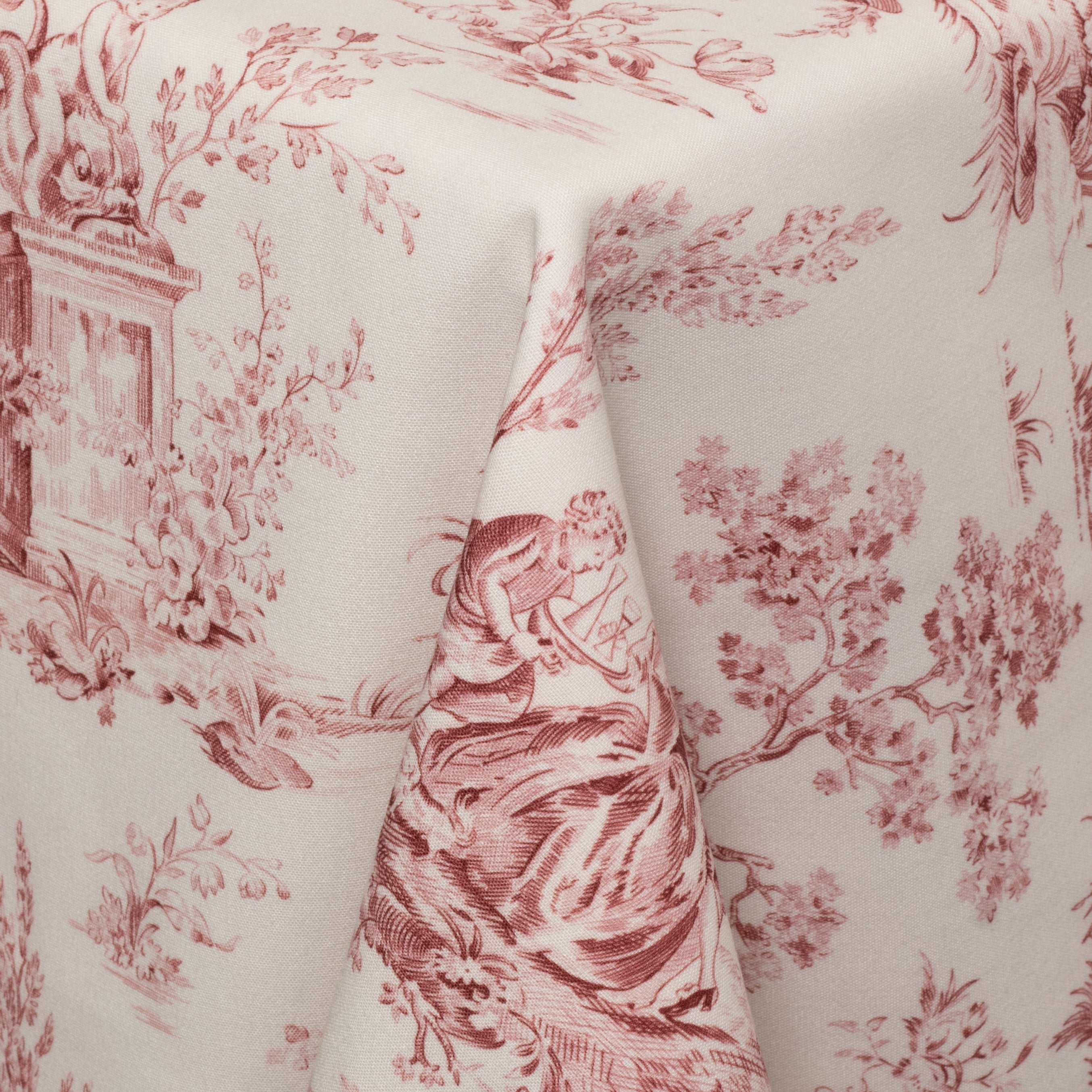 Country Burgundy Toile