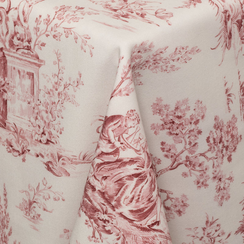 Country Burgundy Toile