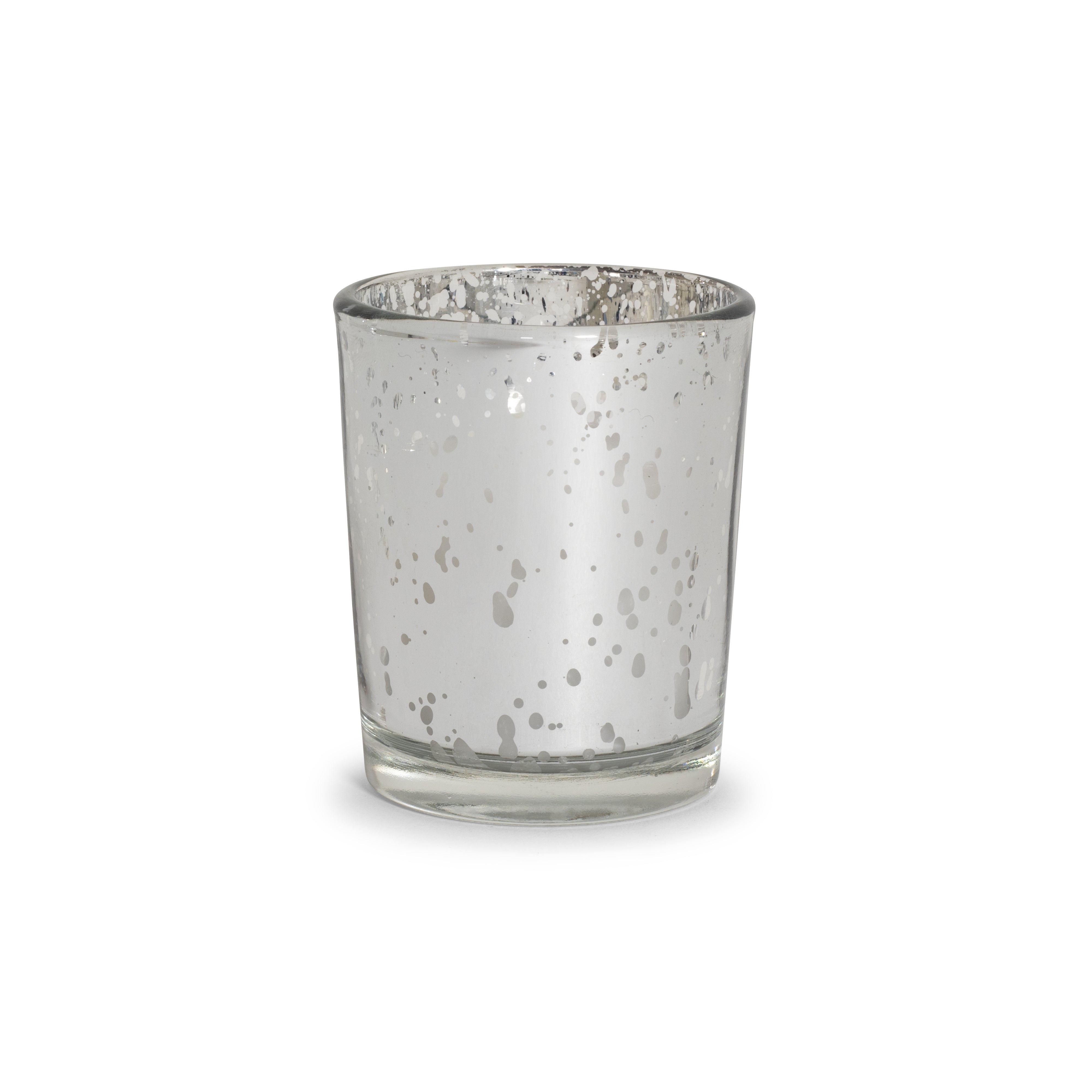 Crackle Silver Votive