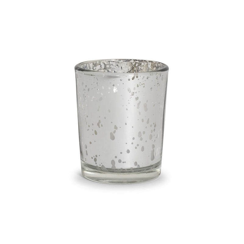 Crackle Silver Votive
