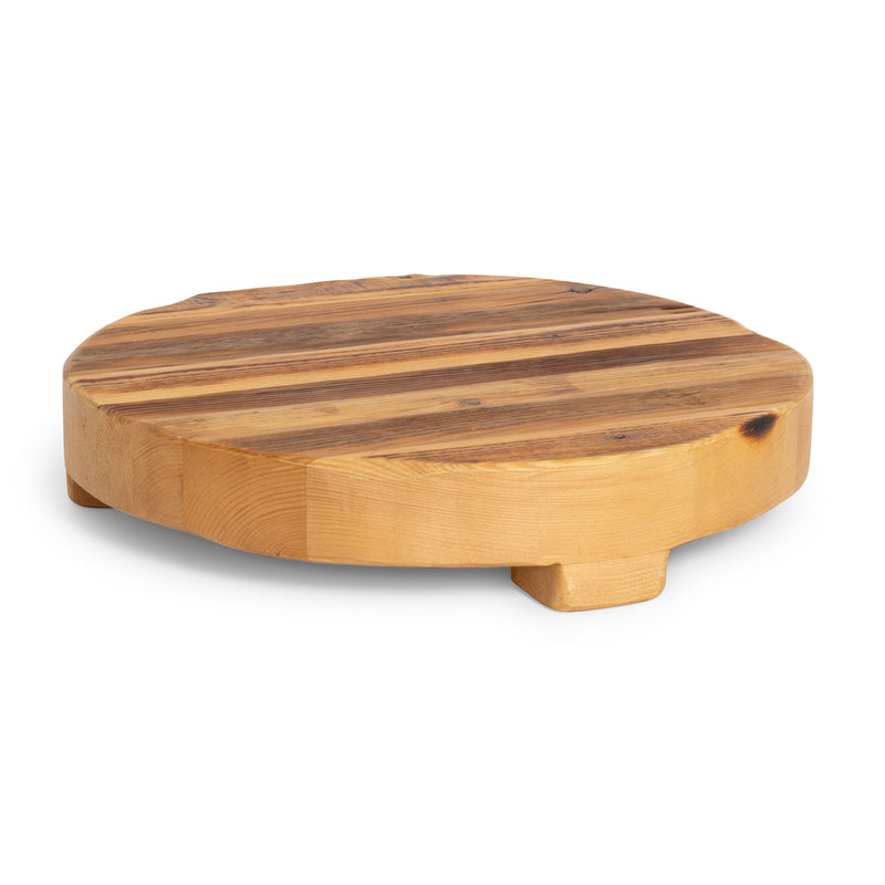 Dark Wood Round Trivet 18"