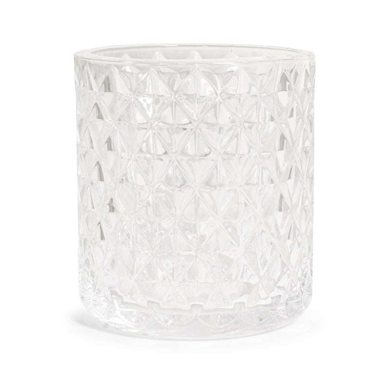 Diamond Cut Glass Votive