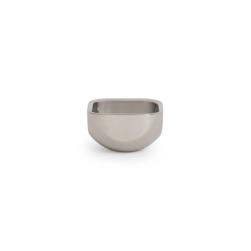 Double Wall Chrome Square Bowl