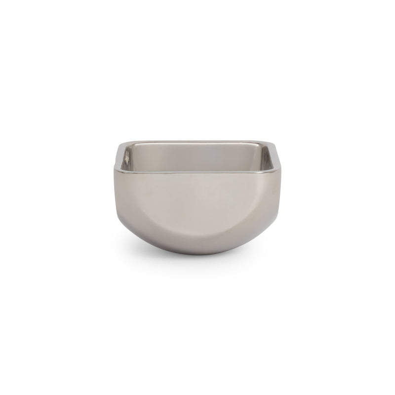Double Wall Chrome Square Bowl