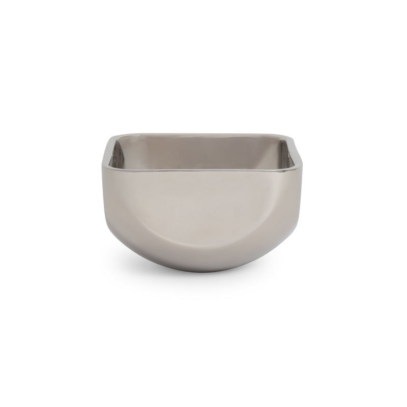 Double Wall Chrome Square Bowl