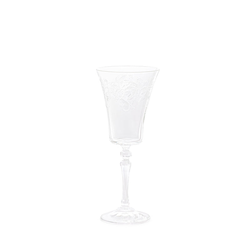 Etched White Wine Glass 8oz