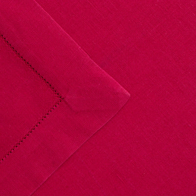 Hemstitched Fuchsia Dinner Napkin