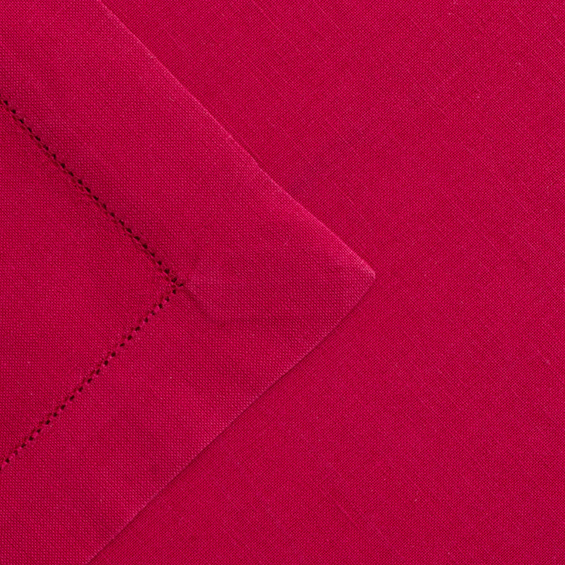 Hemstitched Fuchsia Dinner Napkin