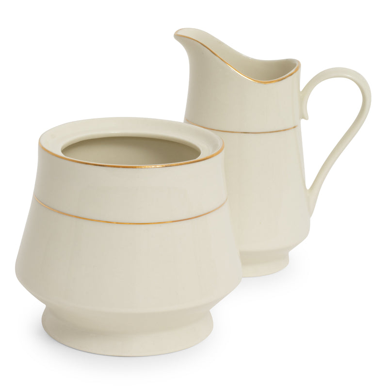 Ivory Gold Rim Creamer