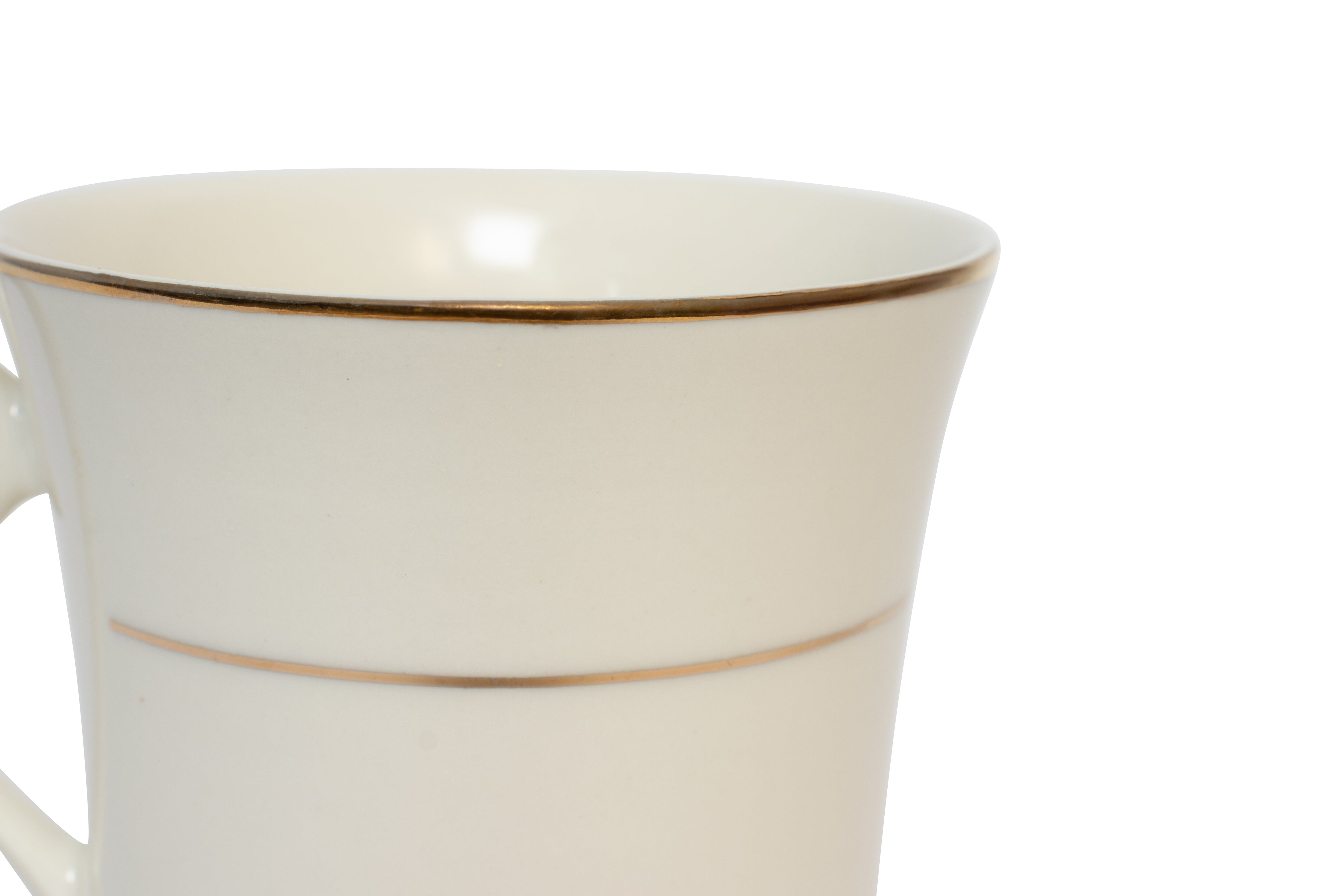 Ivory Gold Rim Cup/Saucer