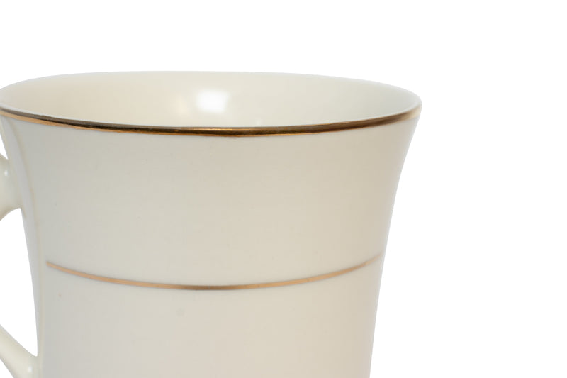 Ivory Gold Rim Cup/Saucer