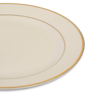 Ivory Gold Rim Bread & Butter 6"