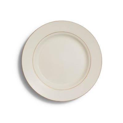 Ivory Gold Rim Luncheon 9"