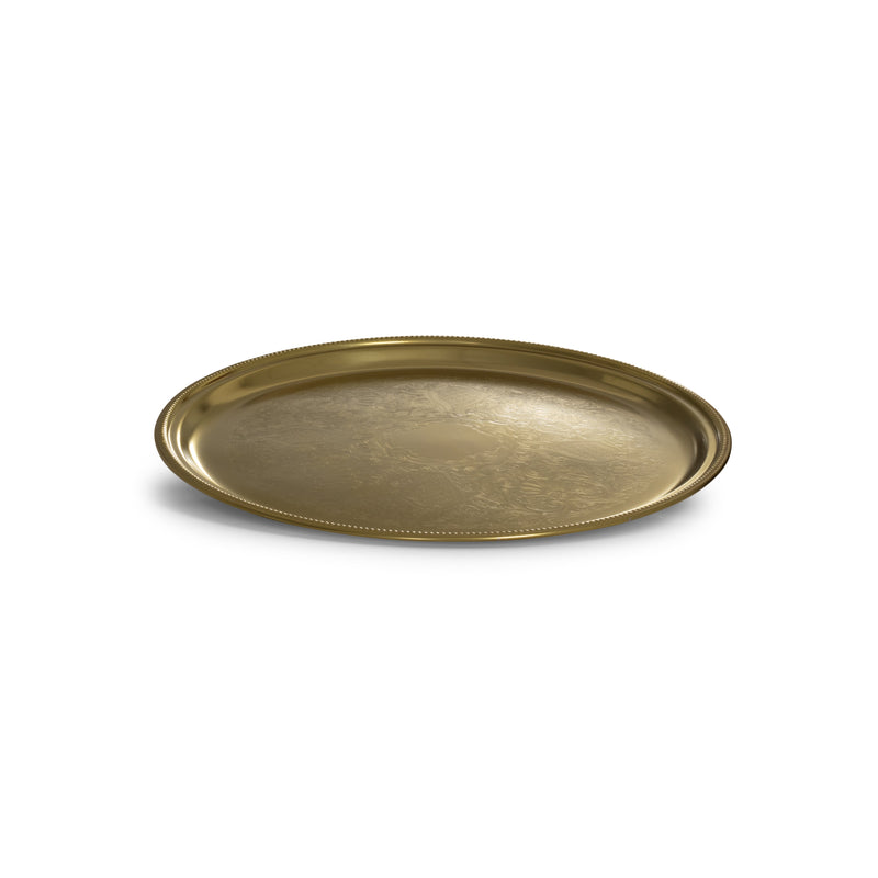 Gold Round Tray 14"