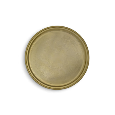 Gold Round Tray 14"