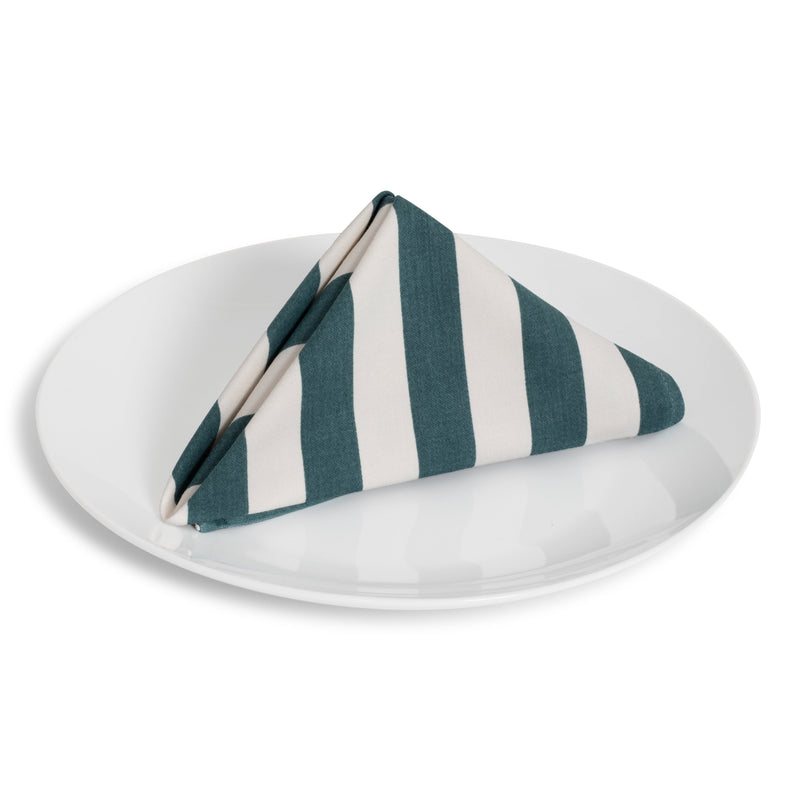 Green Awning Stripe Napkin