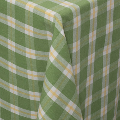 Green Yellow and White Check